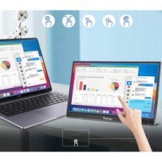 Prehľadne preechen Touch Monitor, 15.6 "1080p USB-C HDMI so stojanom