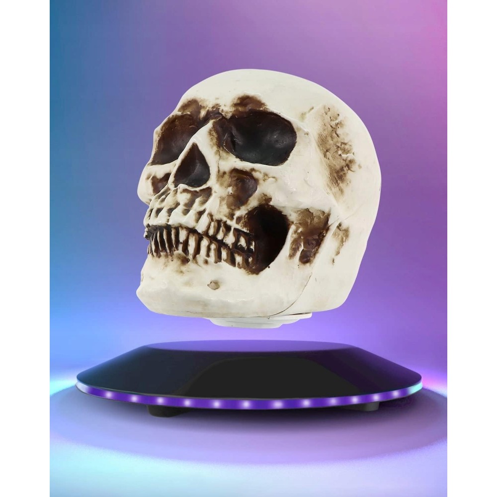 Leviteren van magnetische schedel Jowhol met LED-verlichting