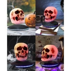 Levitating magnetisk kraniet jowhol med LED belysning