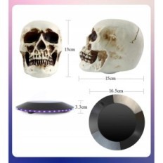 Levitating Magnetic Skull Jowhol med LED-belysning