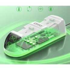 Oivo loading station for Xbox controllers with 2 batteries 4800 mah, white