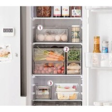 Contenitori per prodotti in Greentainer 40 x 27 x 25 cm Frigo, KPL. 3 pezzi.