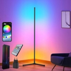 SOTIPEVS SMART LED floor lamp, 153 cm, RGB with remote control and application