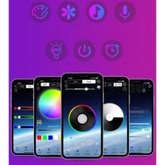 Sotipevs Smart LED lamper, 153 cm, RGB s daljinskim upravljačem i primjenom