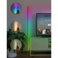 SOTIPEVS Lâmpada de piso LED inteligente, 153 cm, RGB com controle remoto e aplicação