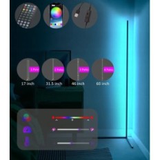SOTIPEVS SMART LED floor lamp, 153 cm, RGB with remote control and application