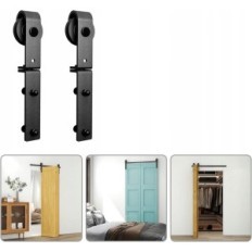 Stumdomų durų priedų rinkinys Bonikluba BNF35SFS 107 / 51cm, juoda