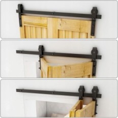 Un set di accessori per porte scorrevoli Bonikluba BNF35SFS 107/51 cm, nero