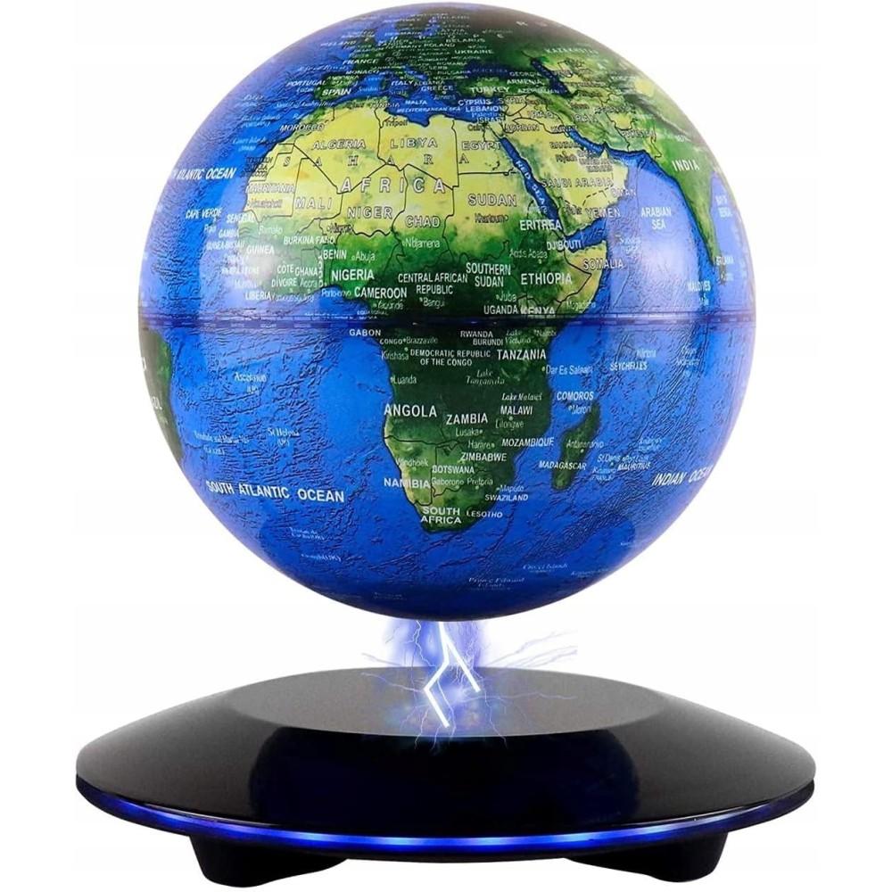 Globe Jowhol Jo-31 con levitación magnética 14cm globo decorativo moderno con luz de fondo LED y efecto de levitación