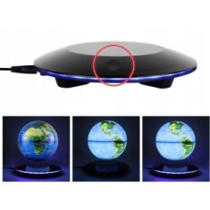 Globo Jowhol Jo-31 con Levitazione magnetica 14 cm Moderno globo decorativo con retroilluminazione a LED e effetto di levitazion