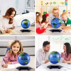 GLOBE JOWOL JO-31 Magnetilise levitatsiooniga 14cm kaasaegse dekoratiivse maailmaga LED-taustvalgustusega ja levitamise tagajärj