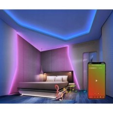 LED Vavomia 20m RGB lente, ūdensnecaurlaidīgs, infrasarkanais tālvadības pults