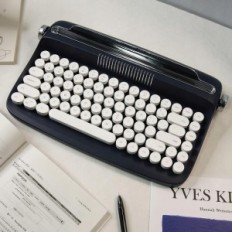 Bezprzewodowa klawiatura YUNZII ACTTO B303 Bluetooth, w stylu retro, północ