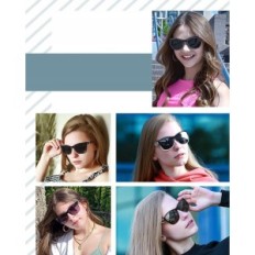 Dámske slnečné okuliare lvioe, polarizovaný UV400, fialová