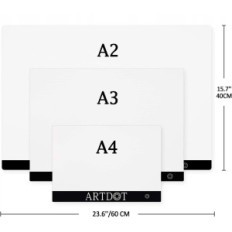 Creative A2 A2 LED komplekts Diamond Art, 40 x 60 cm