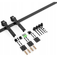 Un conjunto de accesorios para puertas correderas Bonikluba 102cm / 33ft, negro