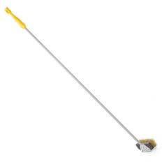 Brosse pour four à pizza avec poils souples en laiton arrondie 150x55x(H)1700mm Lilly Codroipo Hendi 525685