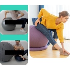 FLOWER-BALL ENIVI Spray to Yoga, 75 cm exercise ball, purple