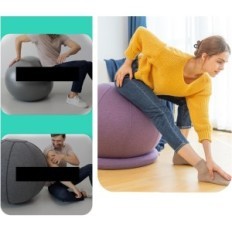 FLOWER-BALL ENIVI Spray to Yoga, 75 cm exercise ball, purple