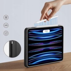 ESR-Hülle für iPad Pro11 Zoll 4/3 Magnetkoffer 9 Eckständer in Schwarz