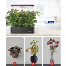 IDOO SMART GARDEN ID-IG301S Wi-Fi rostlinná lampa, 12 kapslí, 36 W