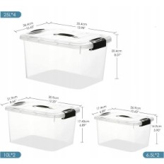 Recipientes de plástico Greétainer, sem Bispenol A, 8 PCs.