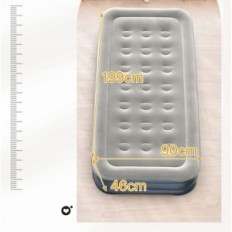 Oppblåsbare Madrass Idoo med innebygd pumpe, 190 x 100 x 46 cm