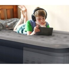 Oppustelig madras idoo med indbygget pumpe, 190 x 100 x 46 cm