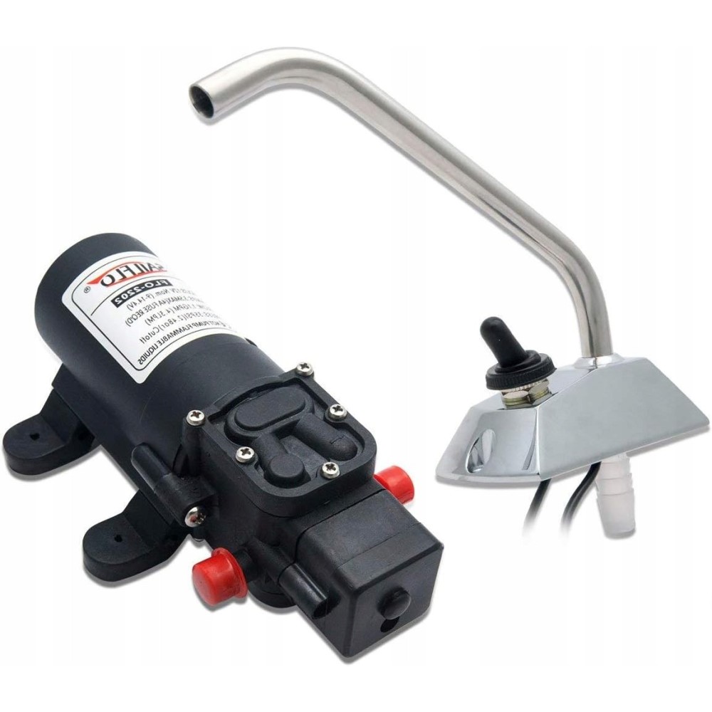 Waterpomp Riloer met hogedruk 12V, roterende klep / RV-klep