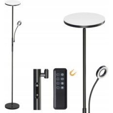 Lâmpada de pé LED Modlicht, 35 W, 4200 lm, 3000-6000 K, preto