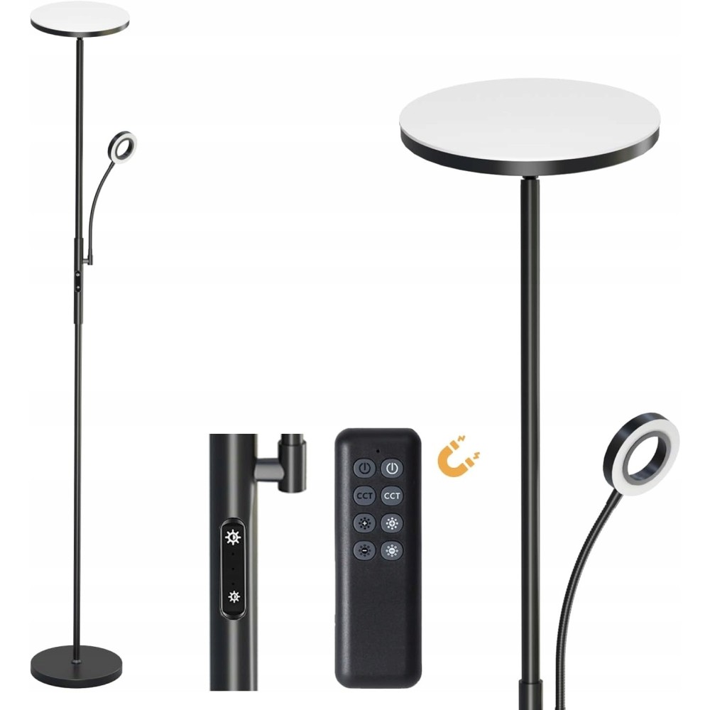 LED stajanje svjetlo modlicht, 35 W, 4200 lm, 3000-6000 K, crna