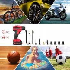 Čerpací kompresor s digitálním tlakoměrem s digitálním tlakoměrem, 2600mAh