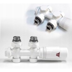 Ventil til radiatorer WITET & NOCK WI-WI-WI DUAL WITH THERMOREGULATOR, WHITE