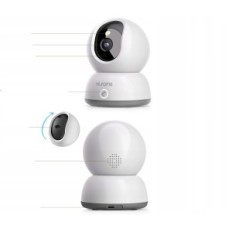 Vnitřní kamera Blurrams Wi-Fi 2K + 64g microSD, noční vidění, 360 ° otáčení