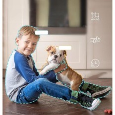 Innerkamera Blurams Wi-Fi 2K + 64G MicroSD, nattesyn, 360 ° rotasjon