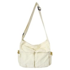 Kvinders Håndtaske Høje, 43x29x15 cm + Rem 49 cm, Hvid