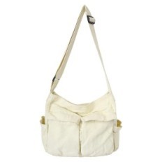 Kvinners veske Hams, 43x29x15 cm + Strap 49 cm, Hvit