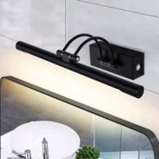 LED Wall Lamp Mantoliit, 10W, 40 cm, seina vannituba, must