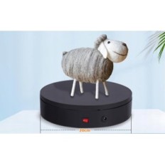 Elektrický baoshishan otočný stůl, DR 20 kg, 20 cm, 220V, černá