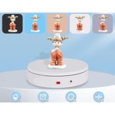 Elektryczny stół obrotowy BAOSHISHAN, dr 20 kg, 20 cm, 220V, biały