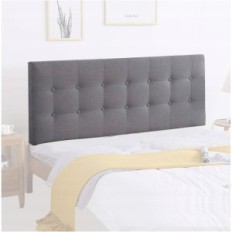 Cuscino di lettura di Linnin, letto posteriore, 120x60 cm, grigio