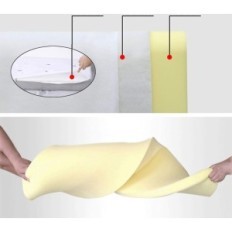 Linnin Reading Pillow, Bed Back, 120x60 cm, Grijs