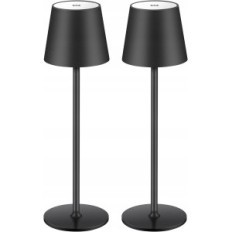 Wireless LED Table Lamp Zoeger, 3000k, IP54, Black