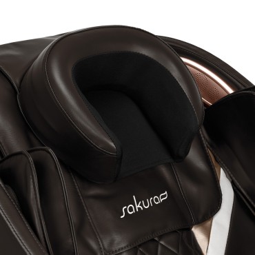 Sakura Massagesessel Classic 305 braun — Detailaufnahme Kopf