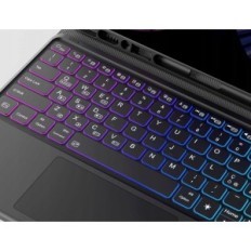 Earto Case s QWERTZ tipkovnico za iPad Pro 12.9, 7 barvna osvetlitev, črna