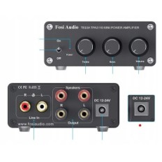 Audio Stereo Audio Audio Audio TB10A 2-kanal, til 100 W x 2 højttalere