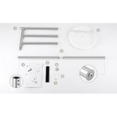KES BTH219 towel hanger with marble base SUS304 stainless steel
