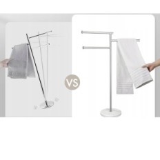 KES BTH219 towel hanger with marble base SUS304 stainless steel