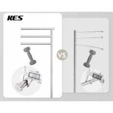 KES BTH219 handdoekhanger met marmeren basis SUS304 roestvrij staal