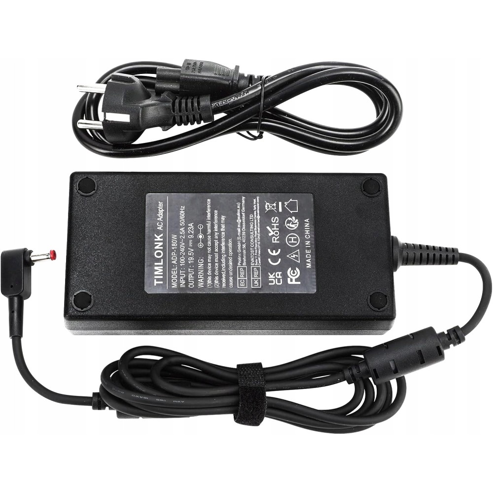 Timlonk 180W 19,5V fonte de alimentação 9,23A para Acer Nitro 5